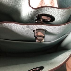 coach charlie bucket bag dark turquoise